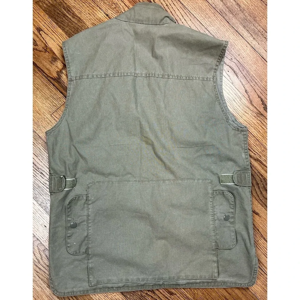 Vintage Banana Republic Safari Photography Hunting Fishing Vest Men's Size Small